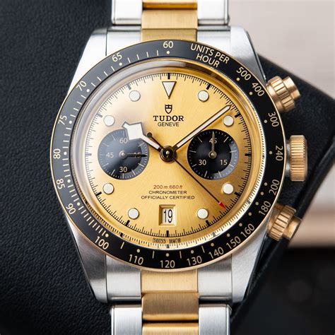 tudor black bay chrono gold|tudor black bay chrono used.